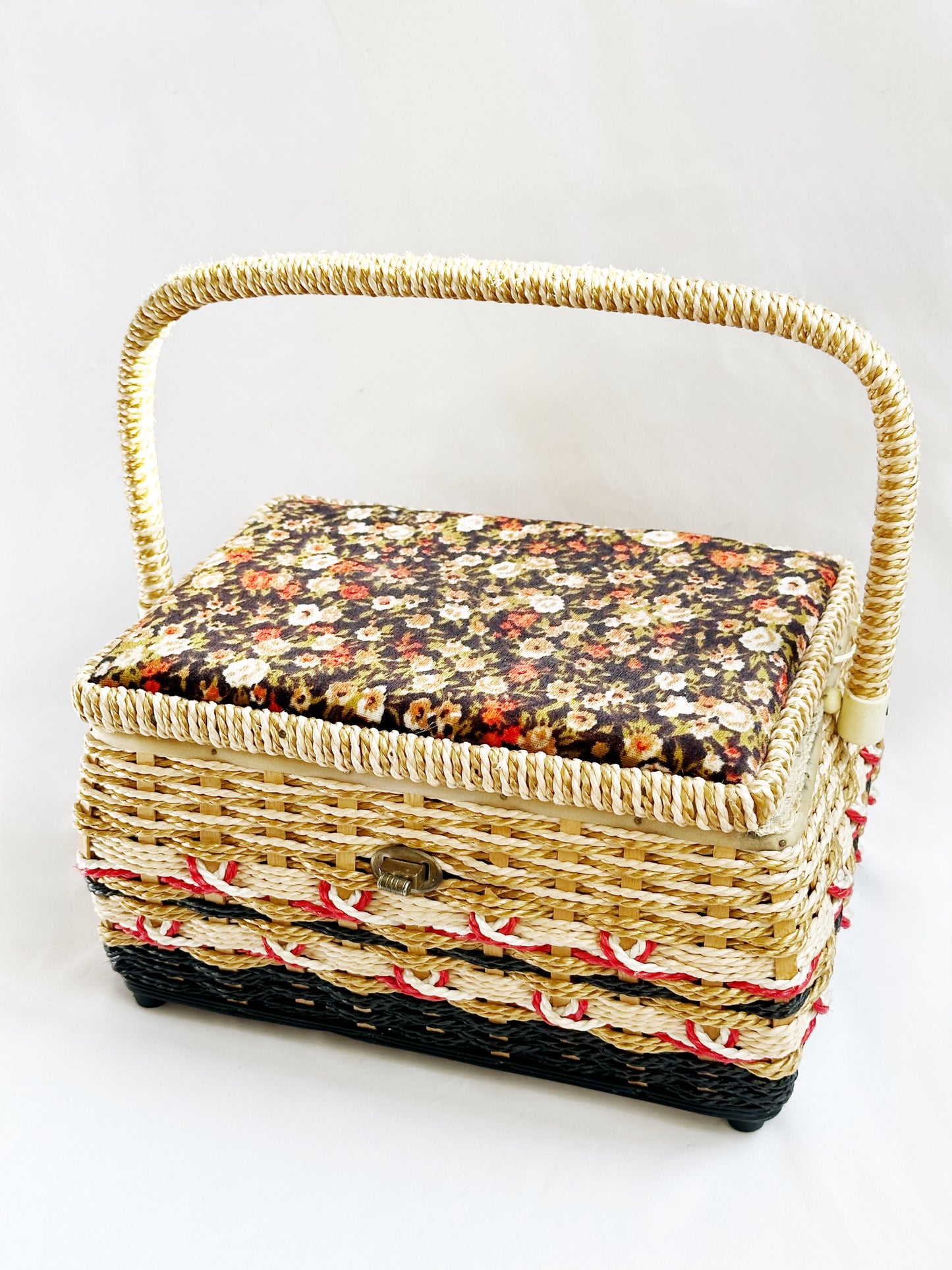 Floral Sewing Basket