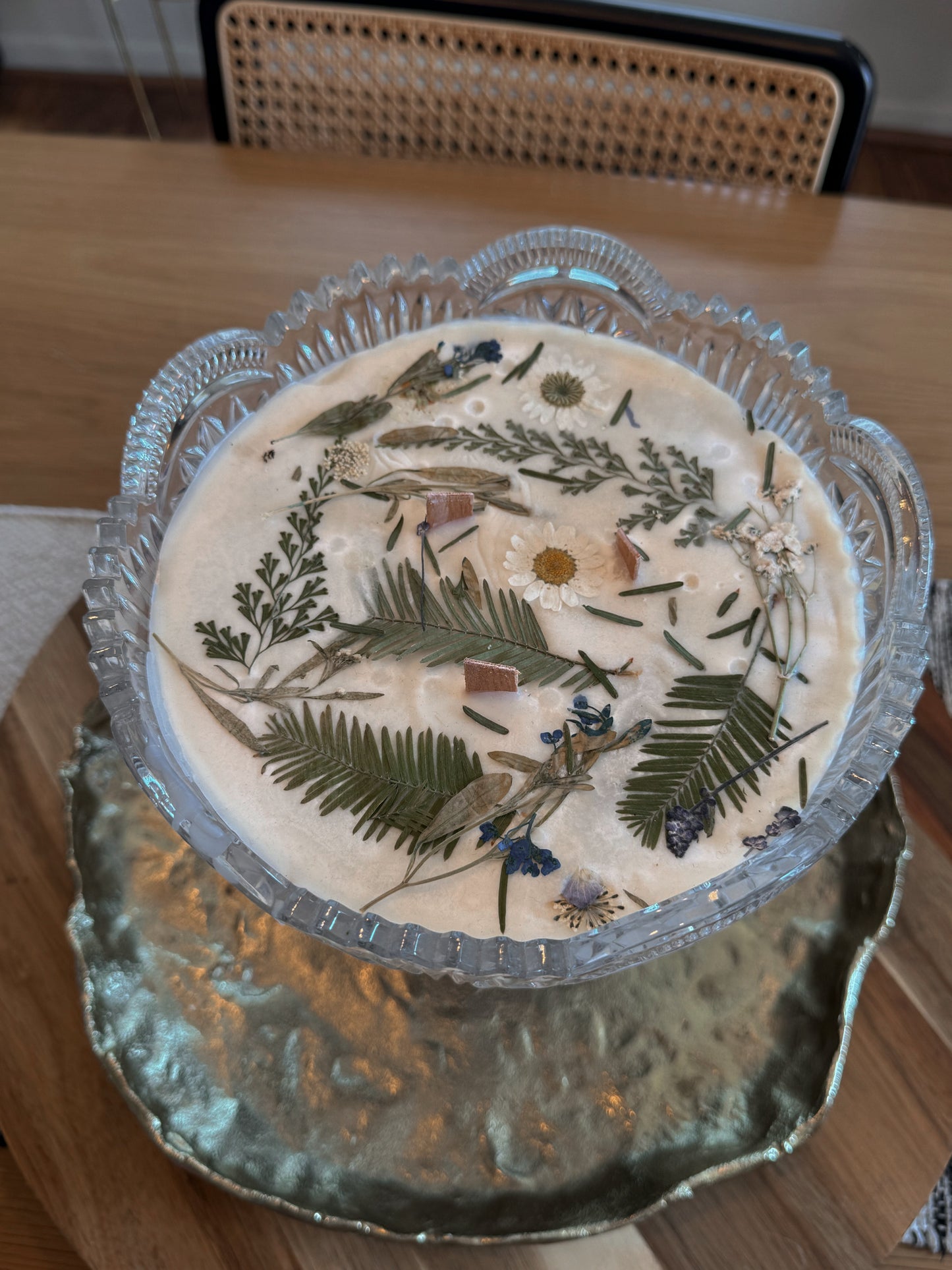 Hand Poured Crystal Candle