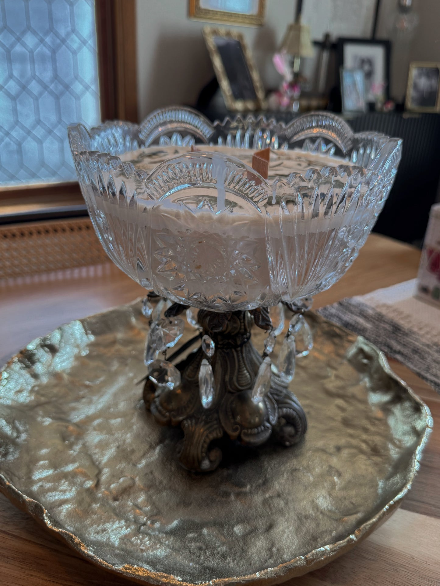 Hand Poured Crystal Candle