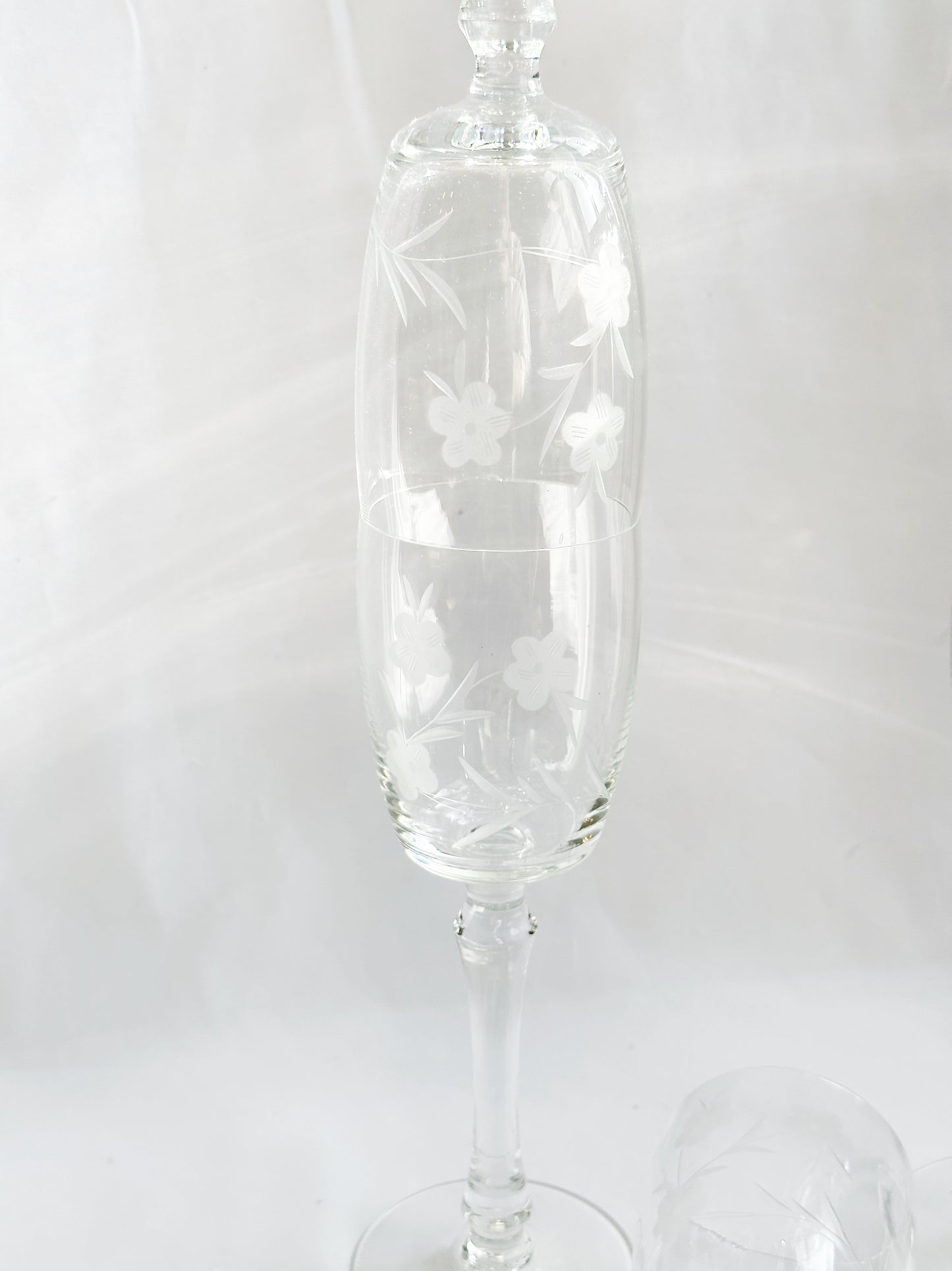 Glass Decanter & Stem Set
