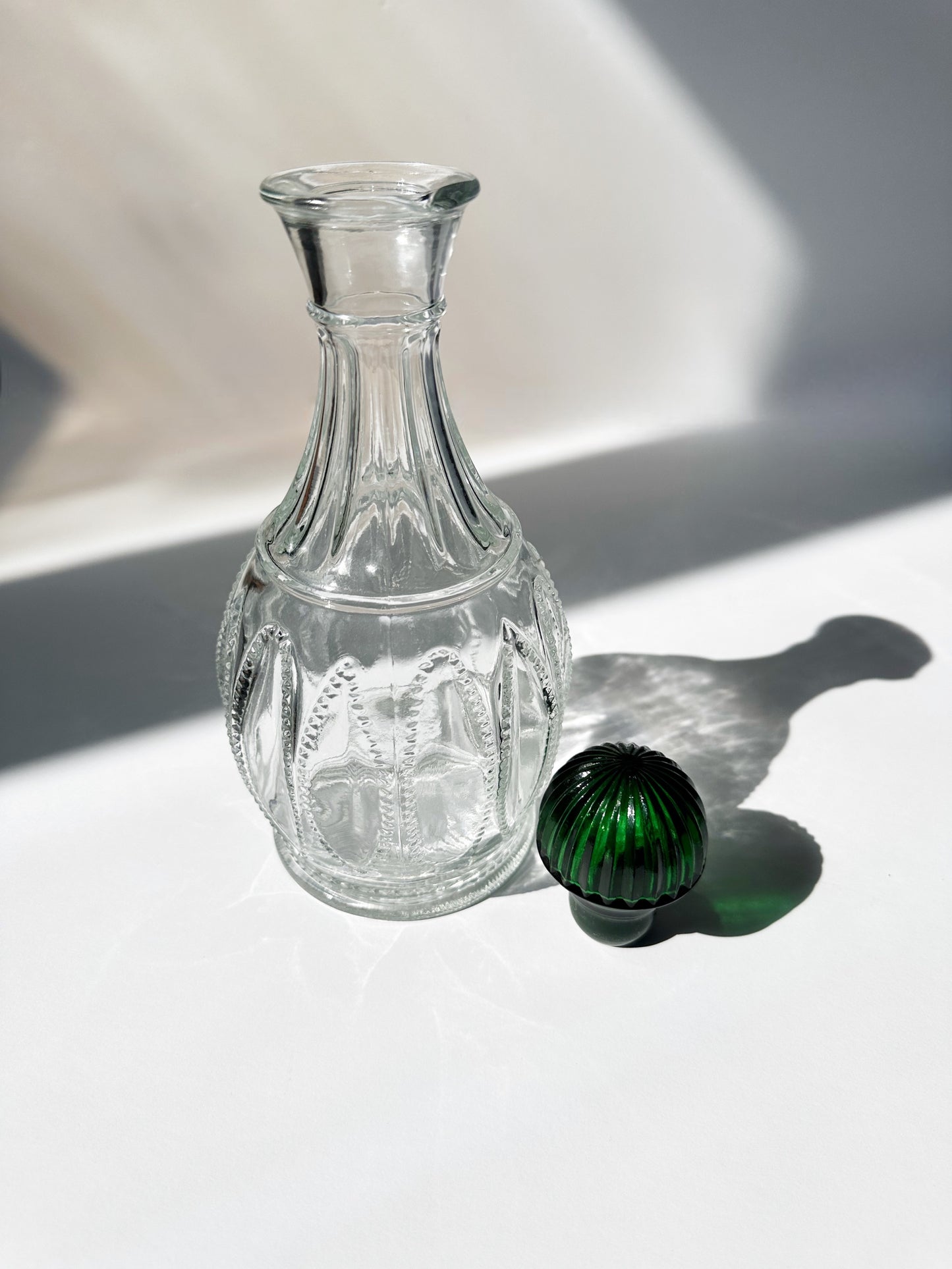 Green Lidded Decanter