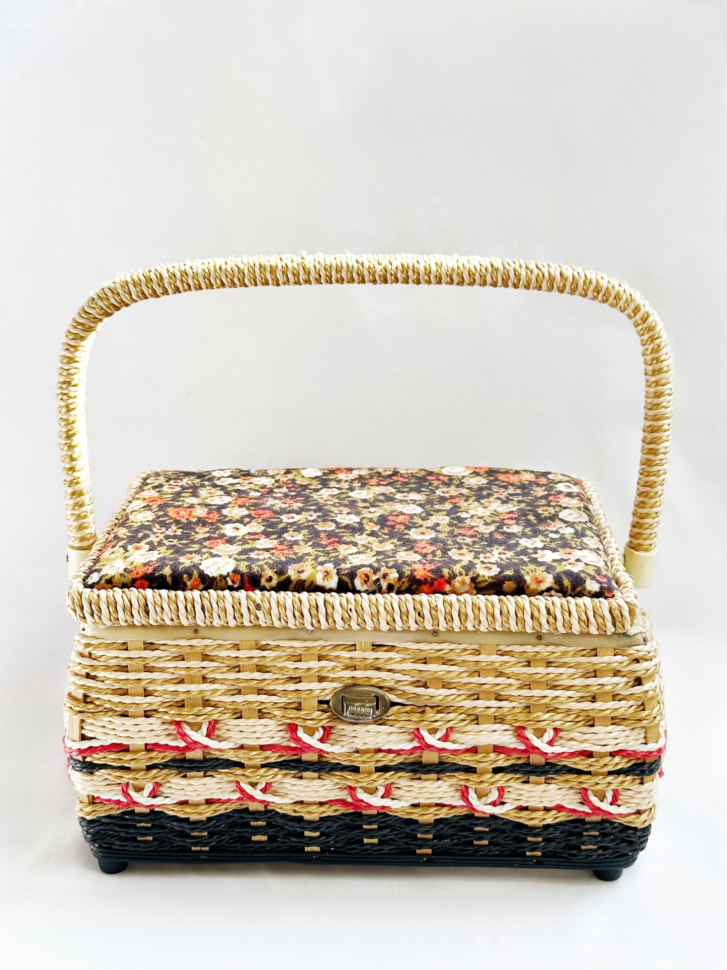Floral Sewing Basket