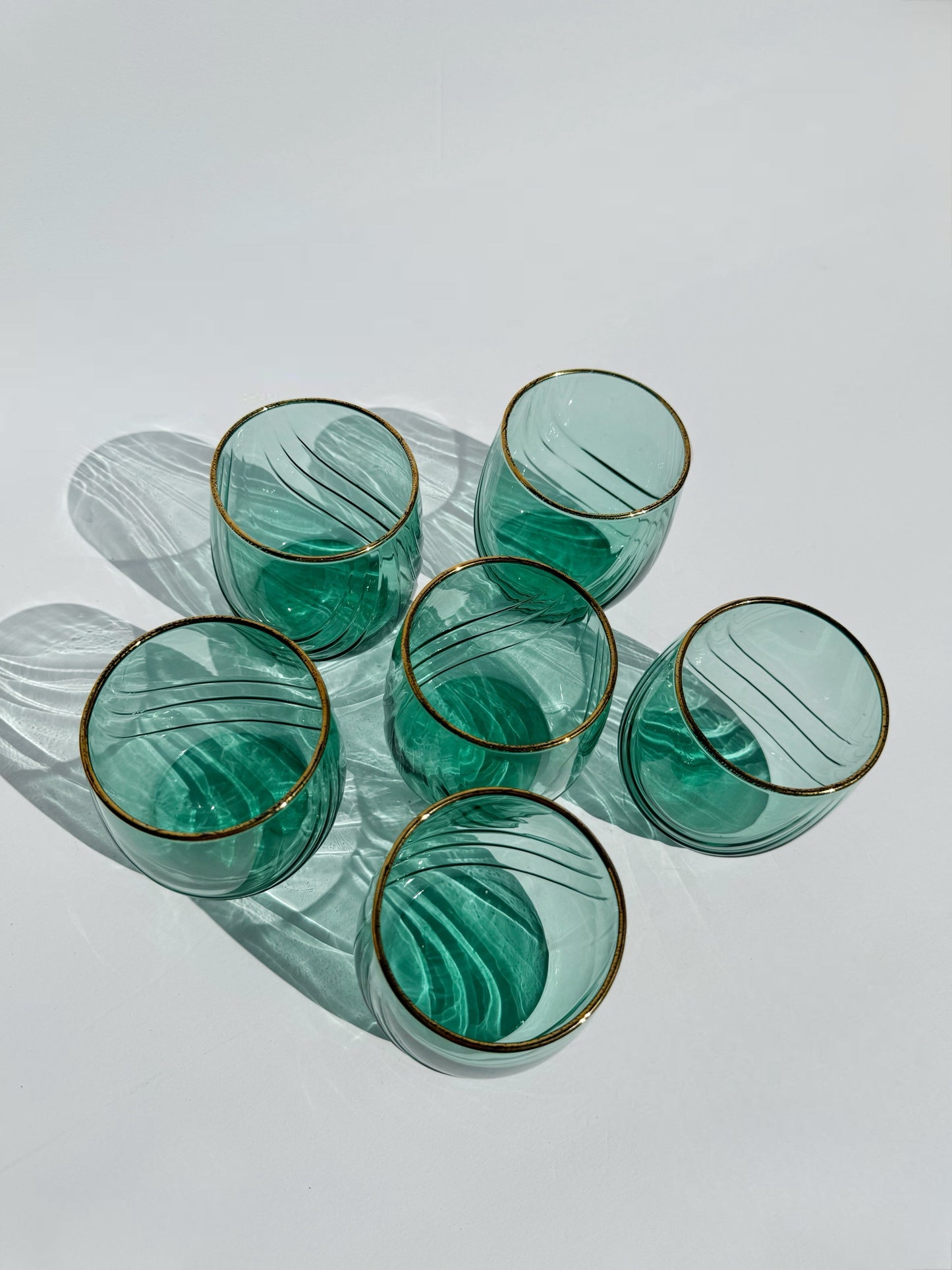 Teal Glassware