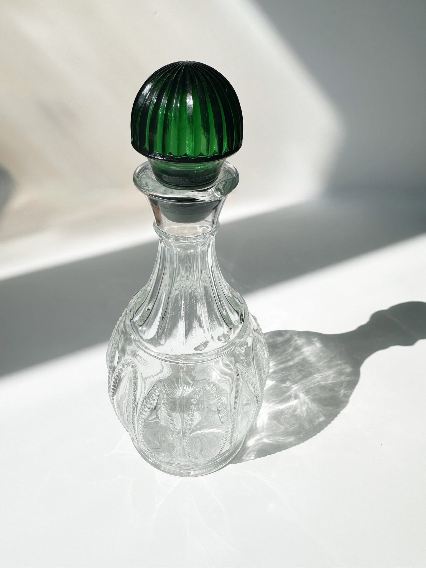 Green Lidded Decanter