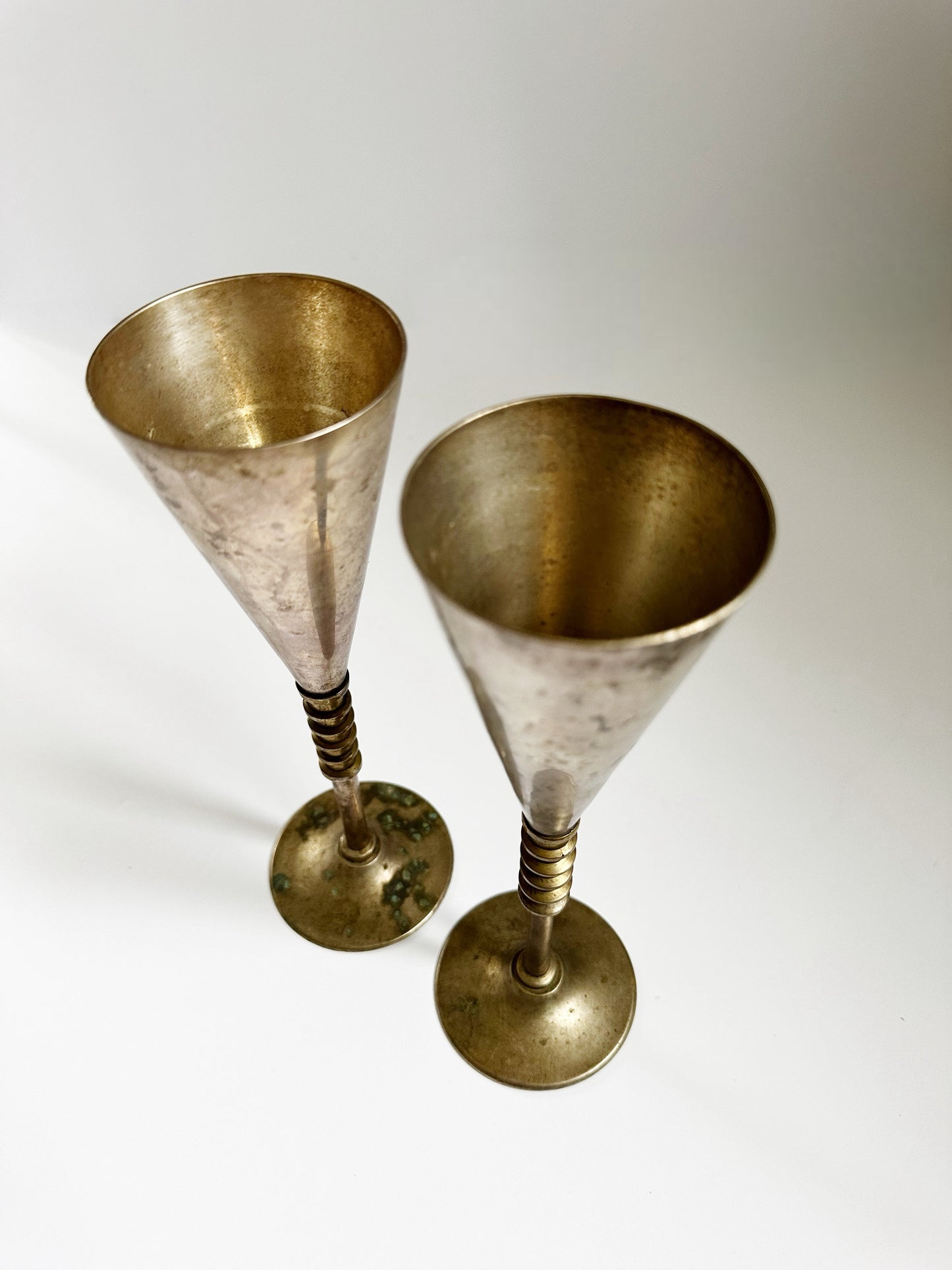 Silver Plated Champagne Flutes