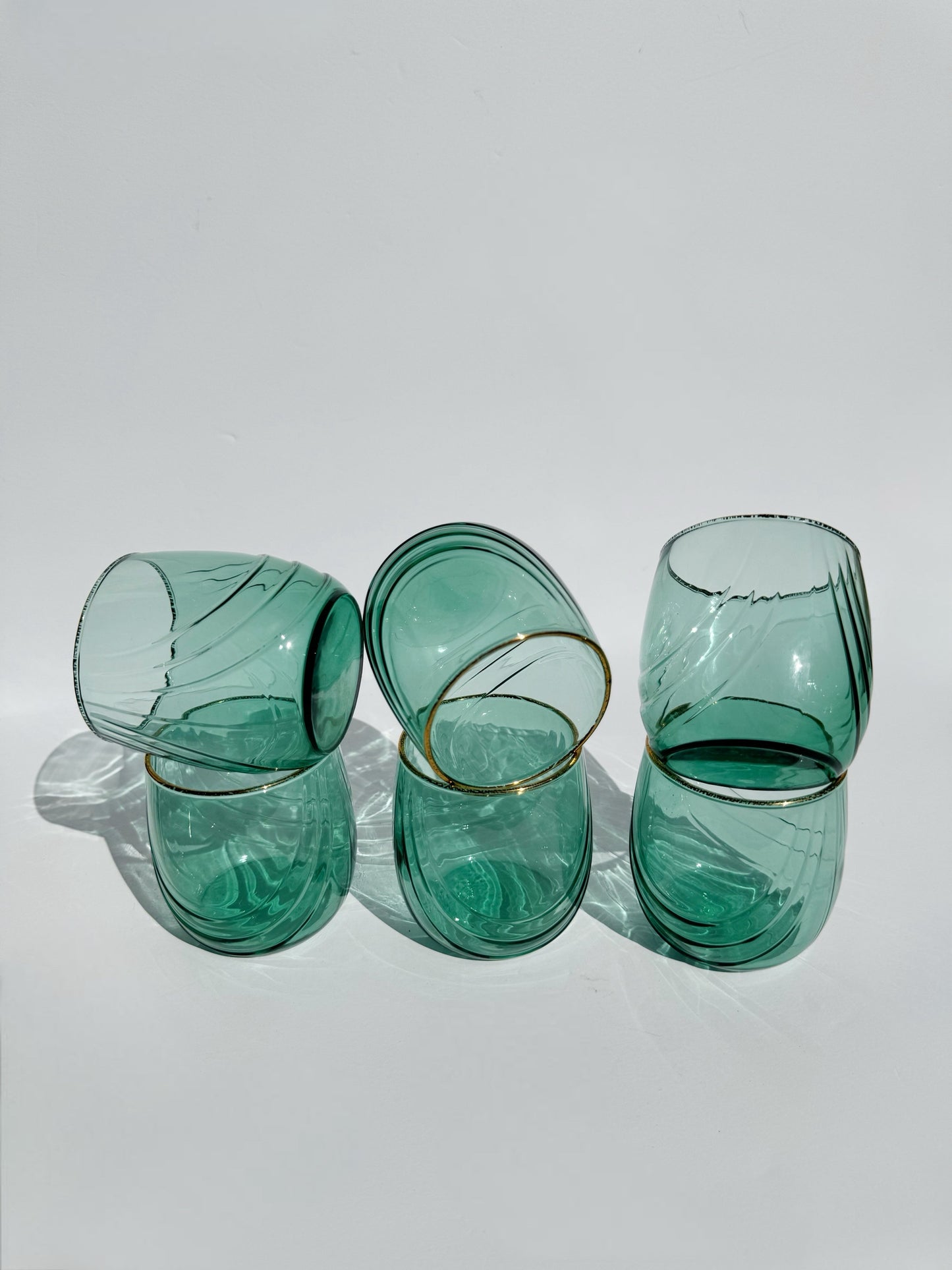 Teal Glassware