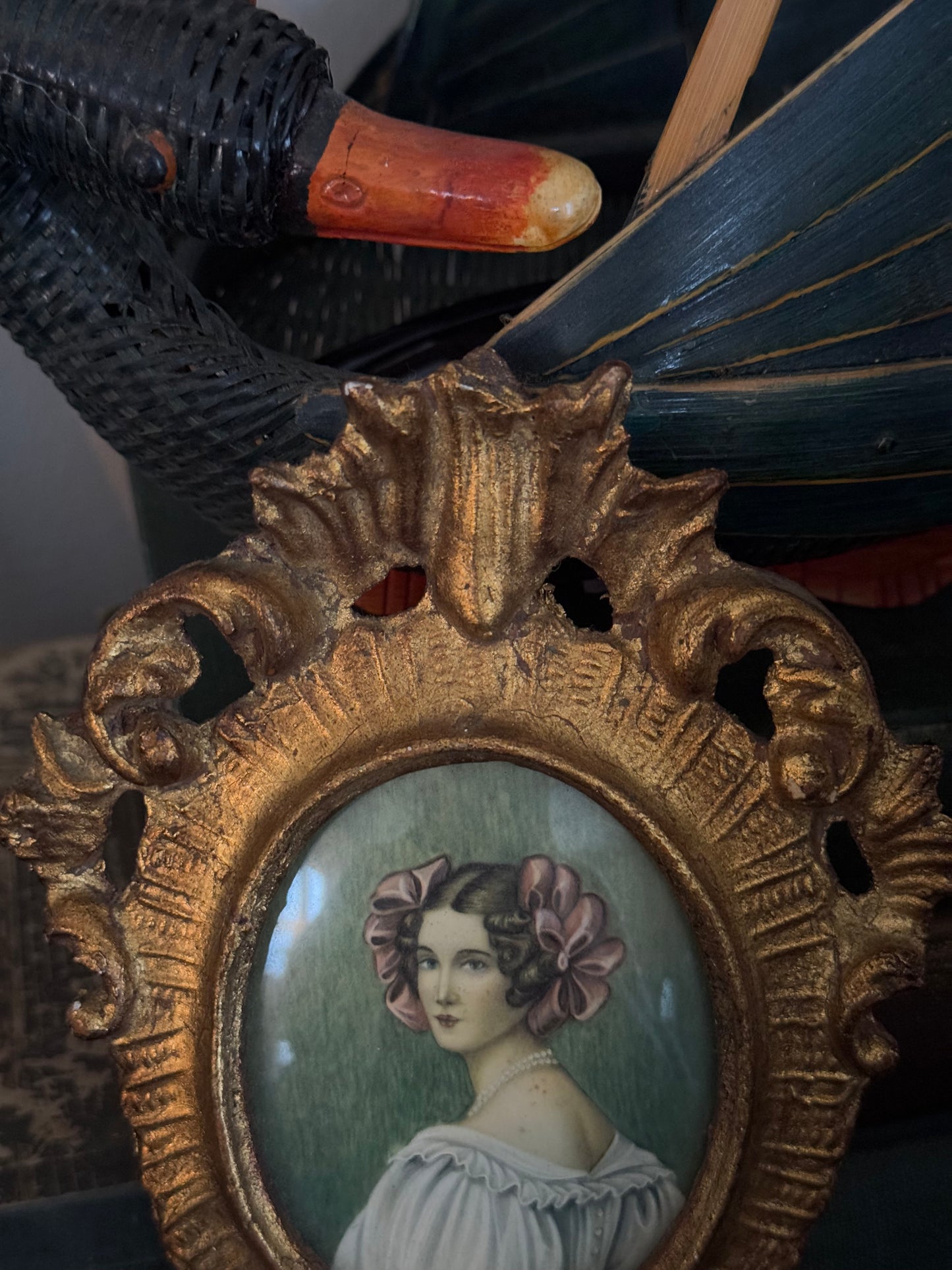 Woman with Bows Italian Artwork