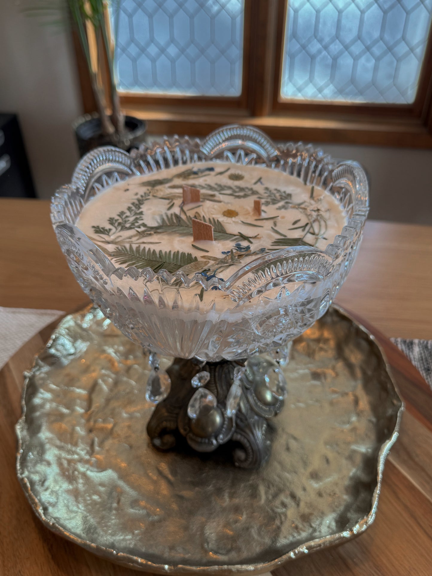 Hand Poured Crystal Candle