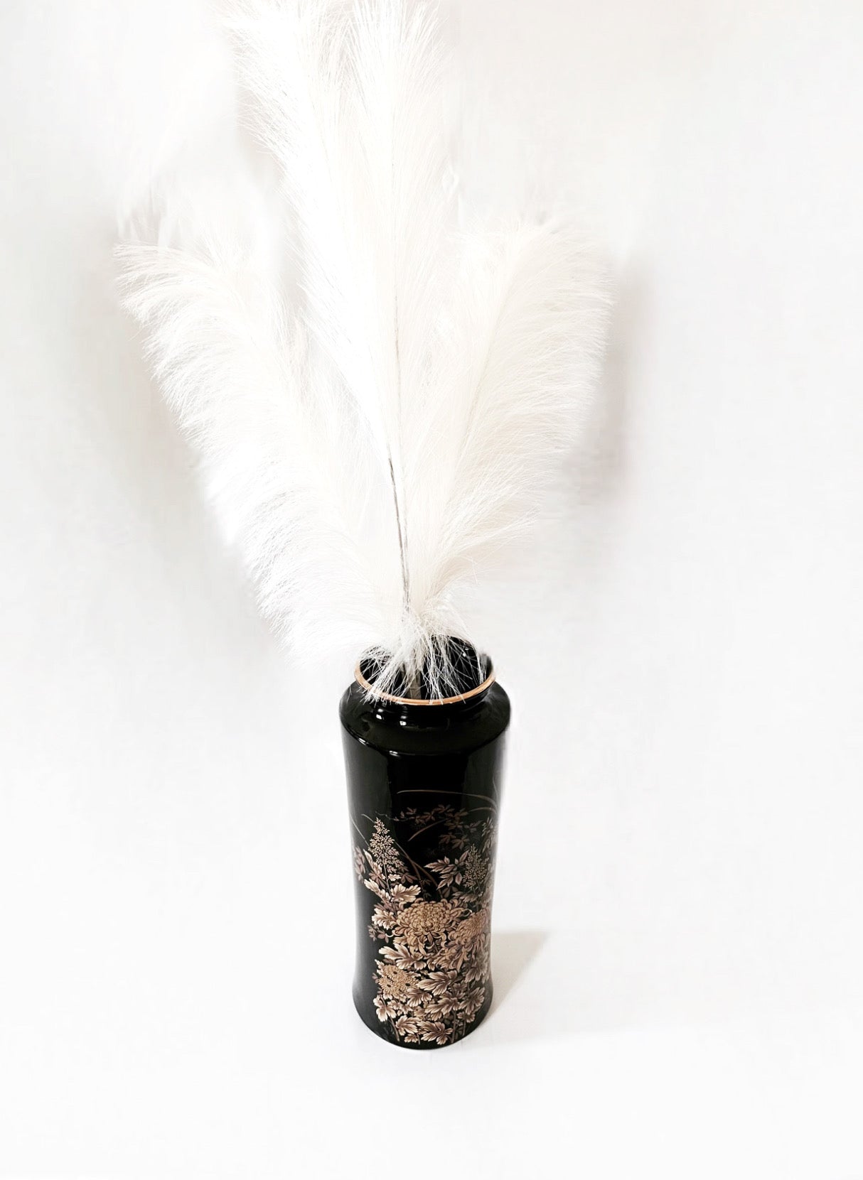Black Floral Vase