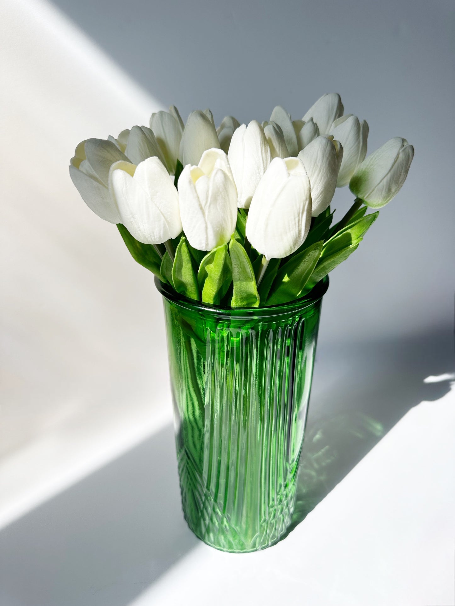 Green Glass Vase