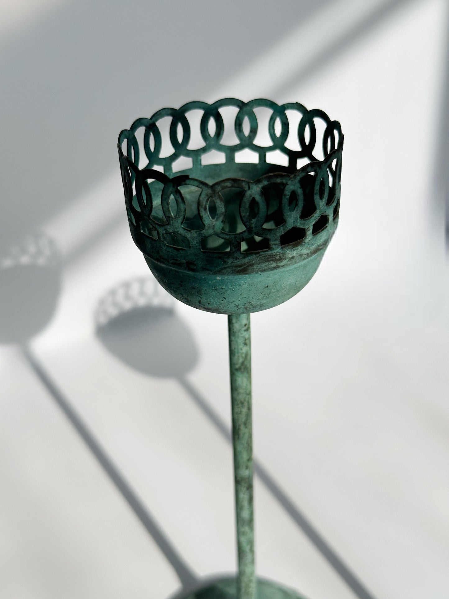 Teal Candleholders