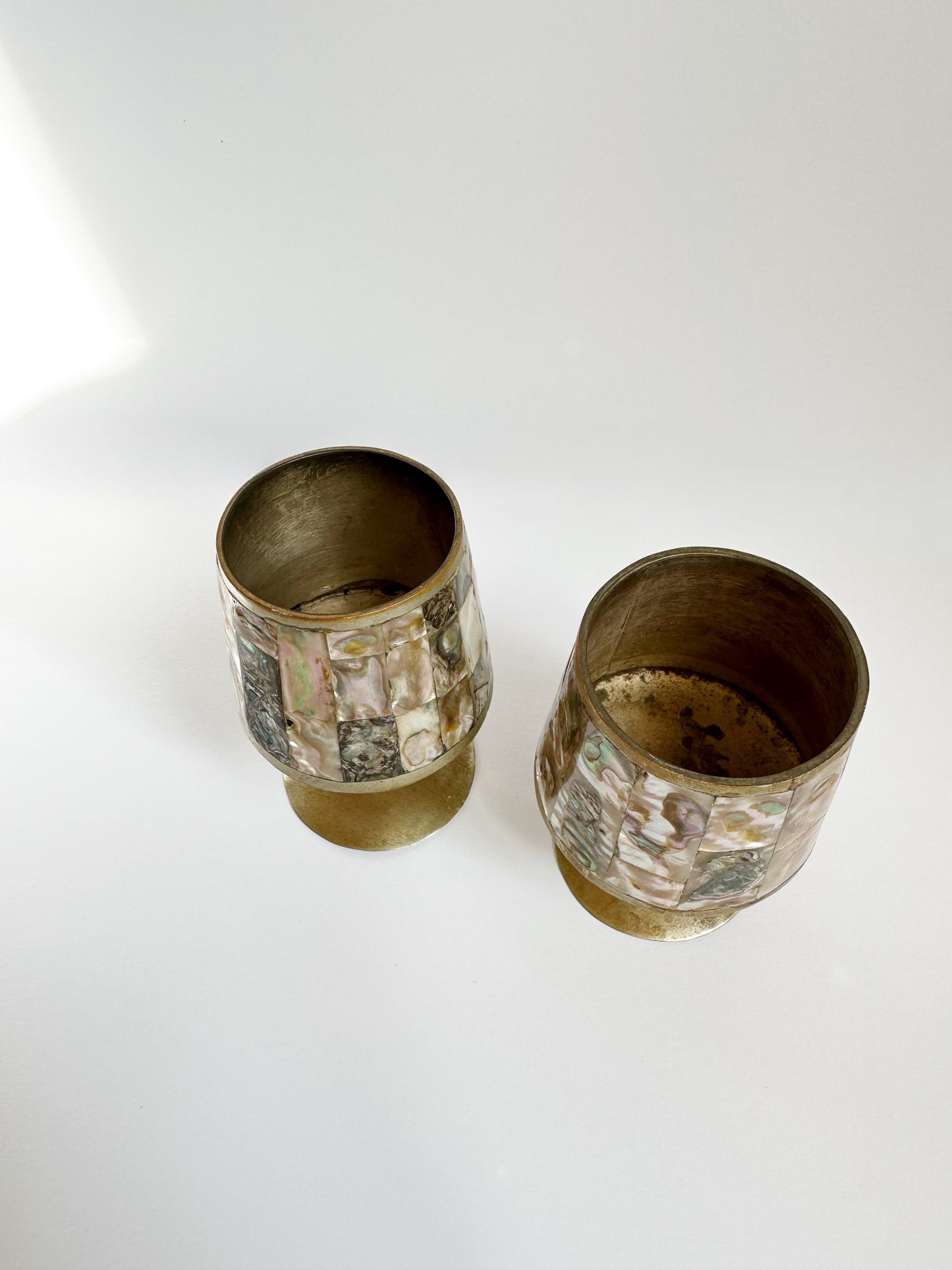 Mother of Pearl Shot Glasses