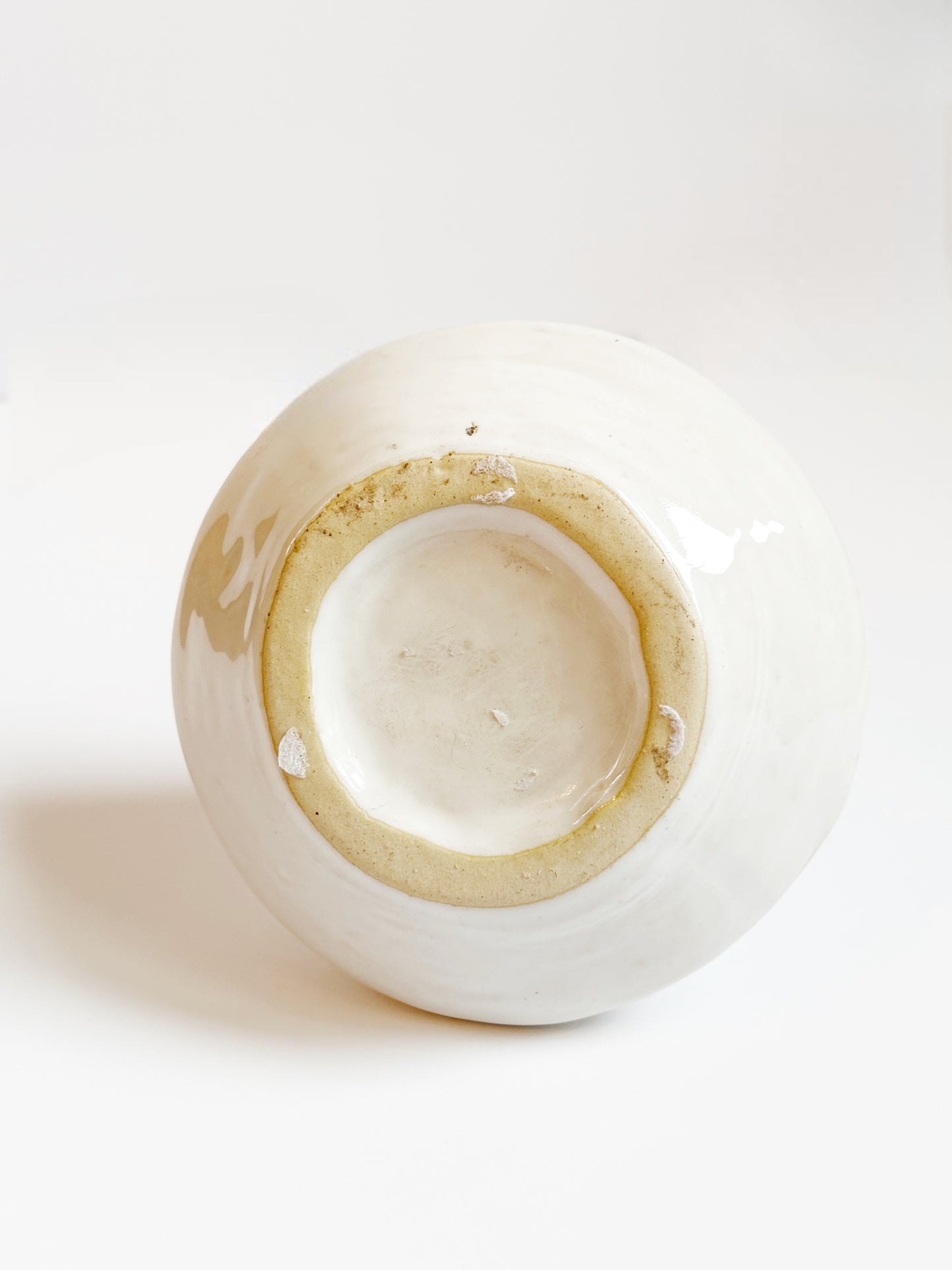 Small White Ceramic Vessel