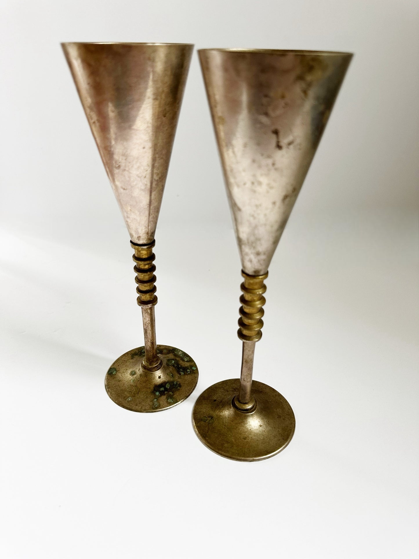 Silver Plated Champagne Flutes