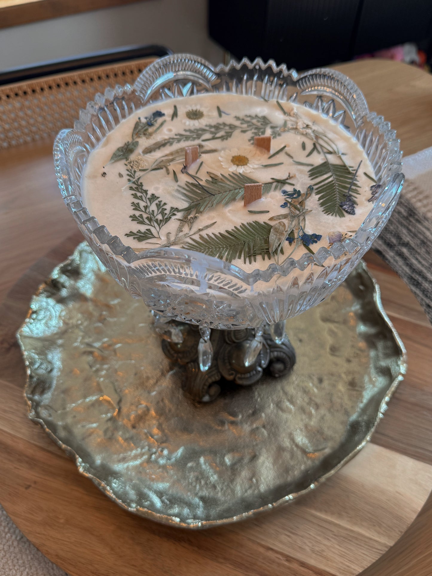 Hand Poured Crystal Candle