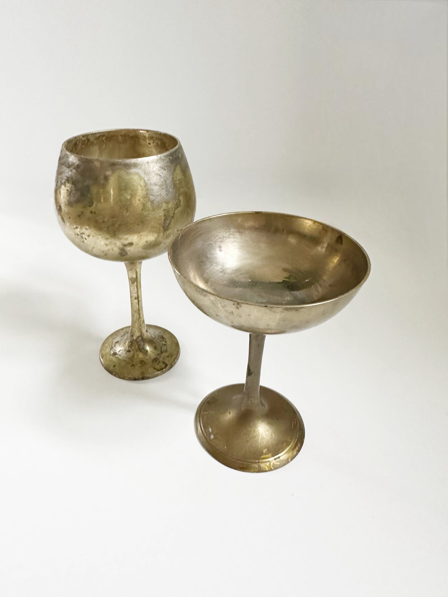 Brass Coupe & Goblet