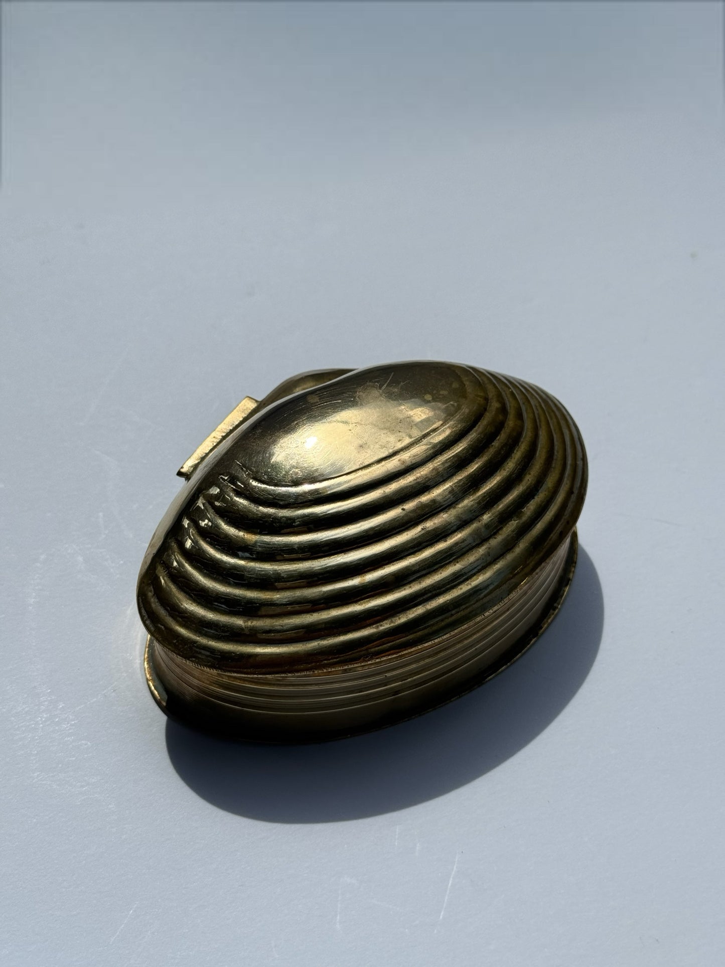 Brass Shell Trinket Box