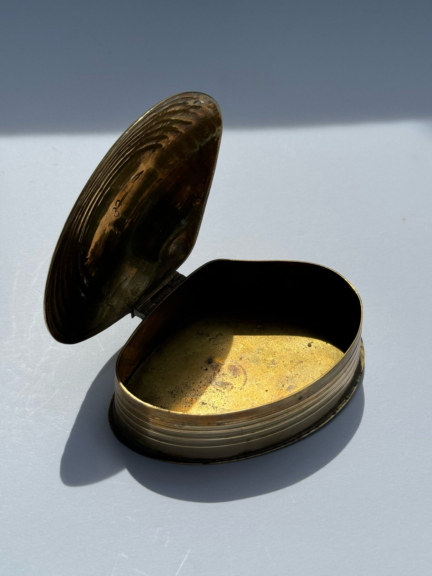 Brass Shell Trinket Box