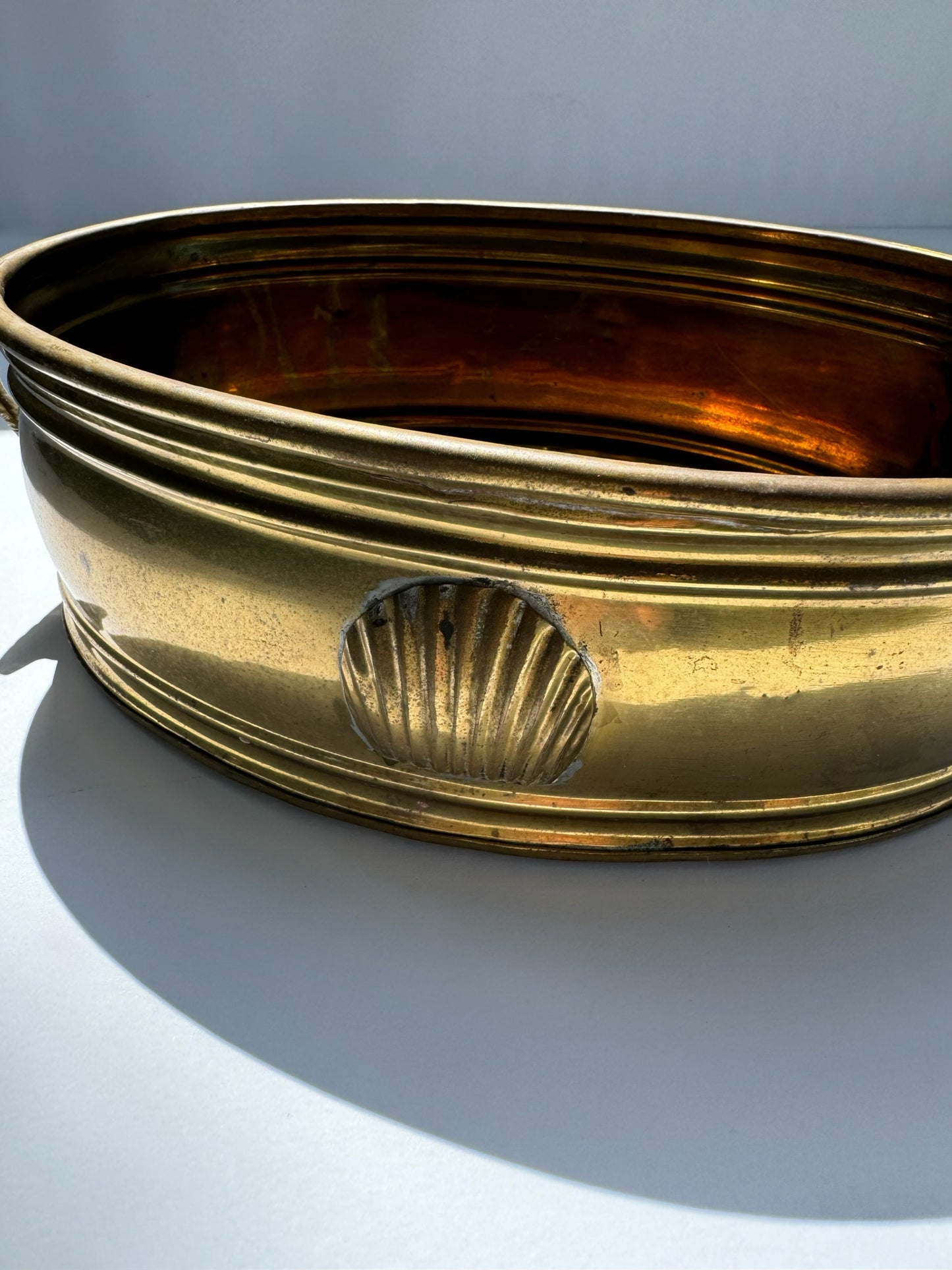 Brass Shell Planter