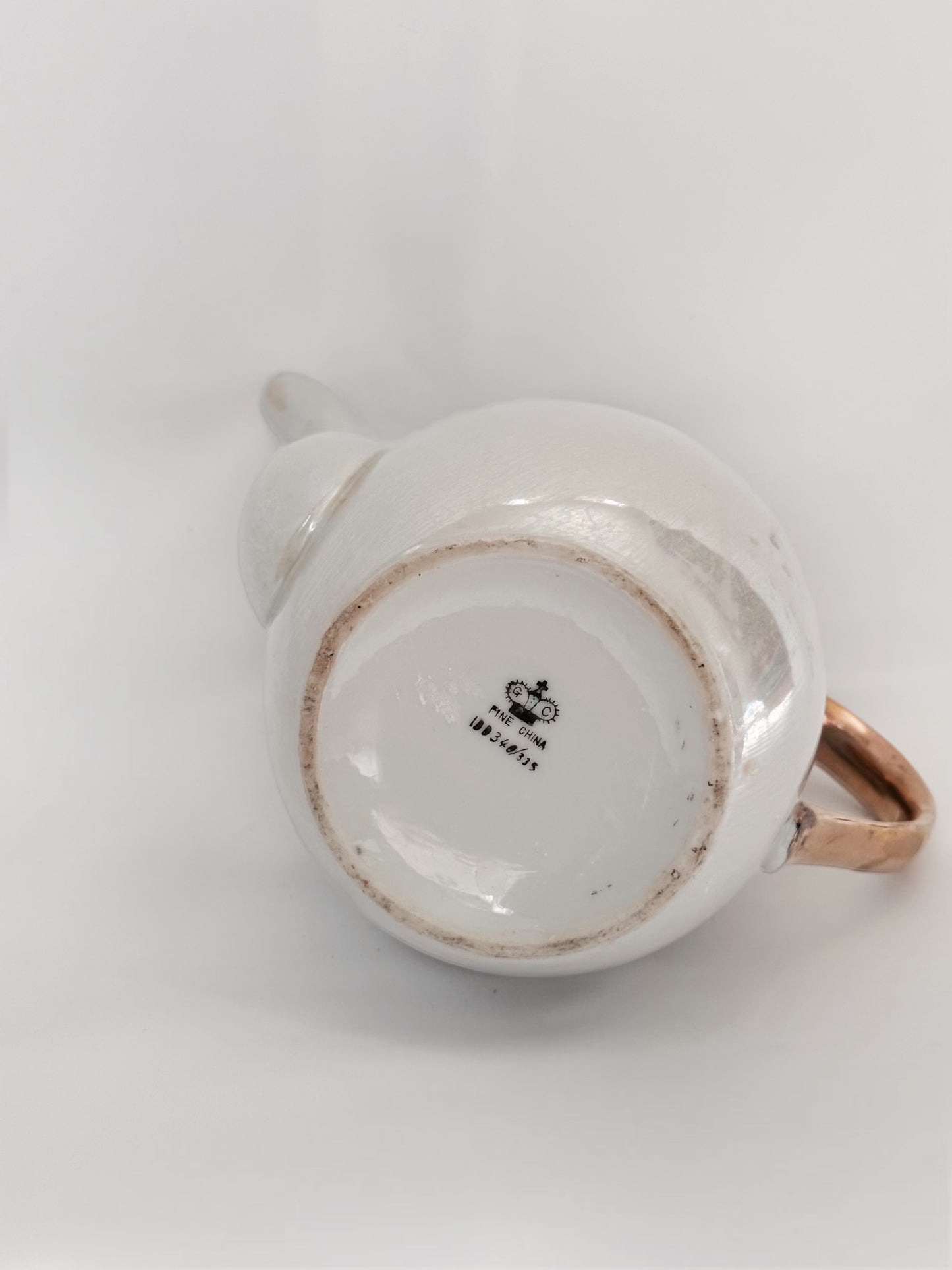Pearl Gold Trim Teapot