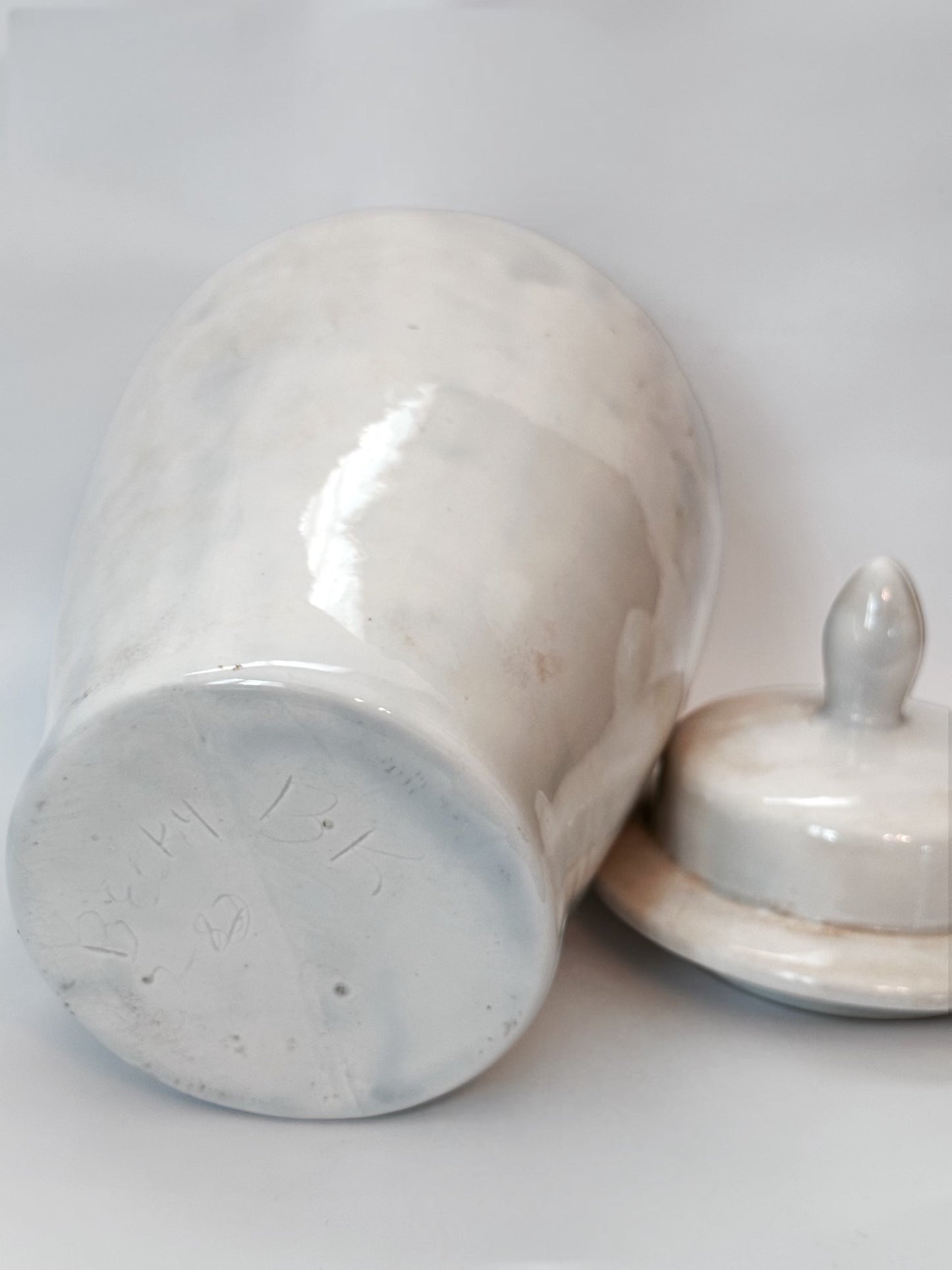 White Handmade Vessel