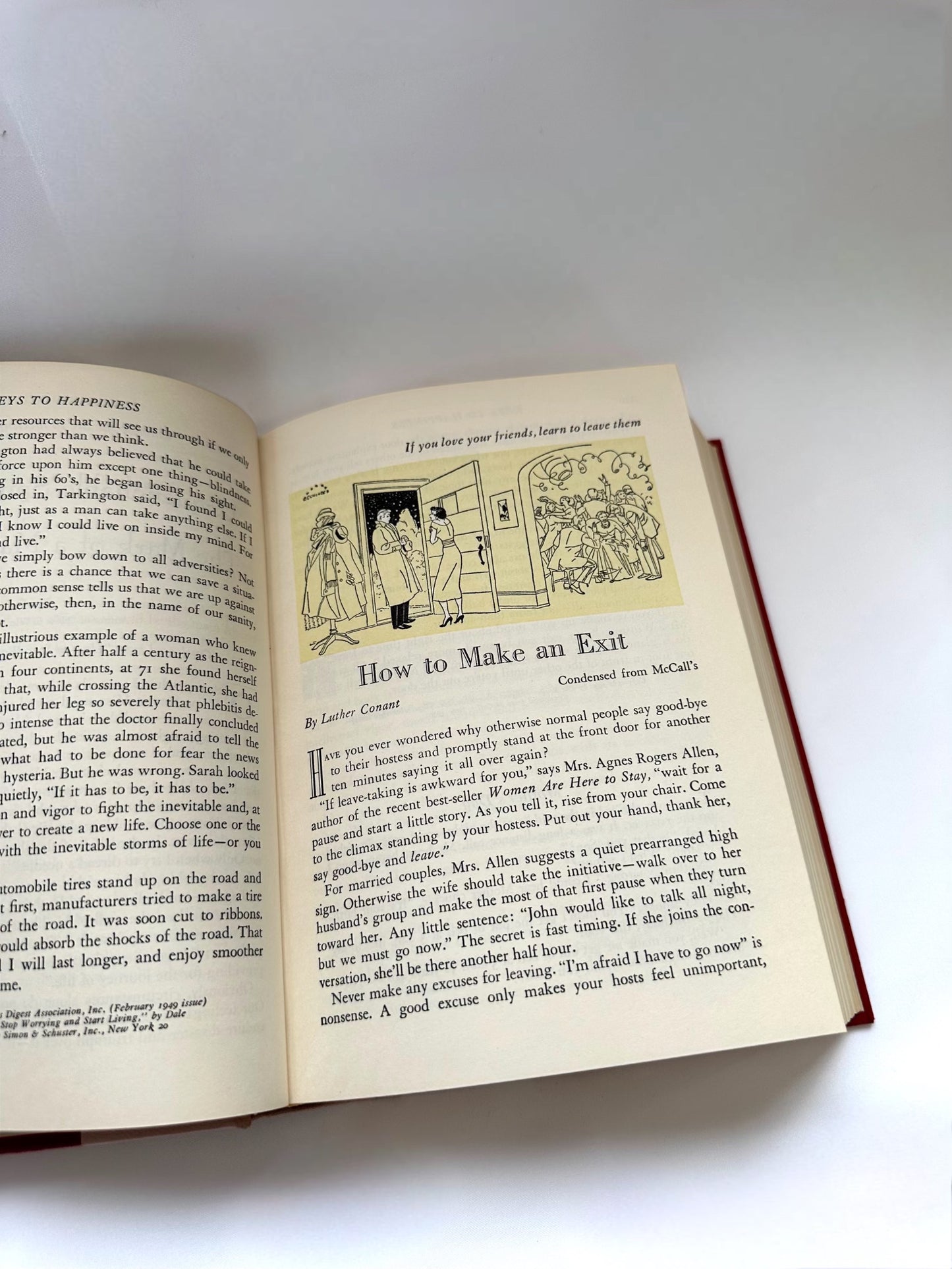 Vintage Keys to Happiness Reader's Digest Book