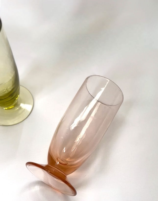 Green & Pink Depression Shot Glasses