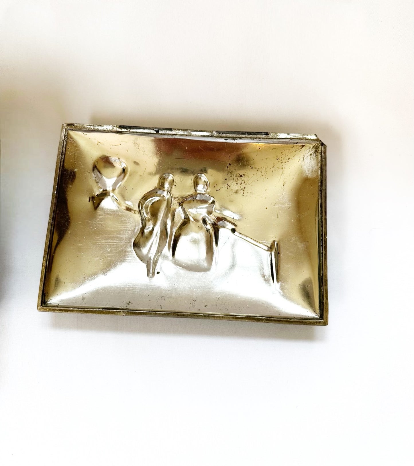 Vintage Metal Jewelry Box