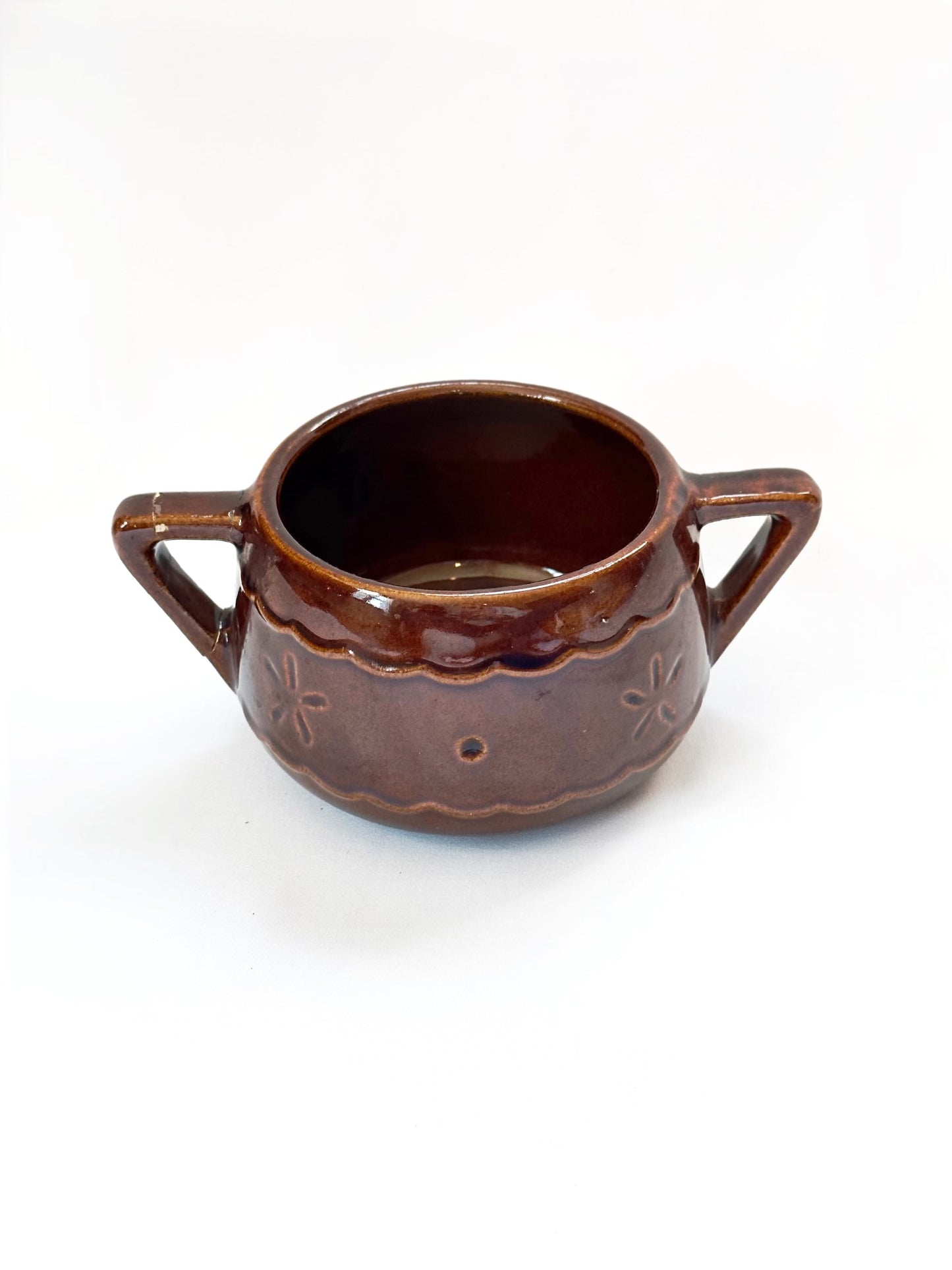 Small Brown Ceramic Bowl