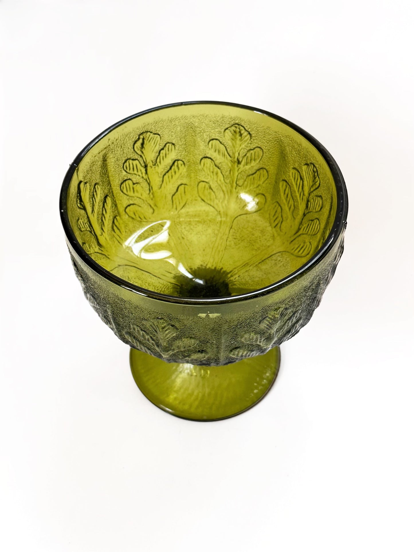 Green Glass Dish