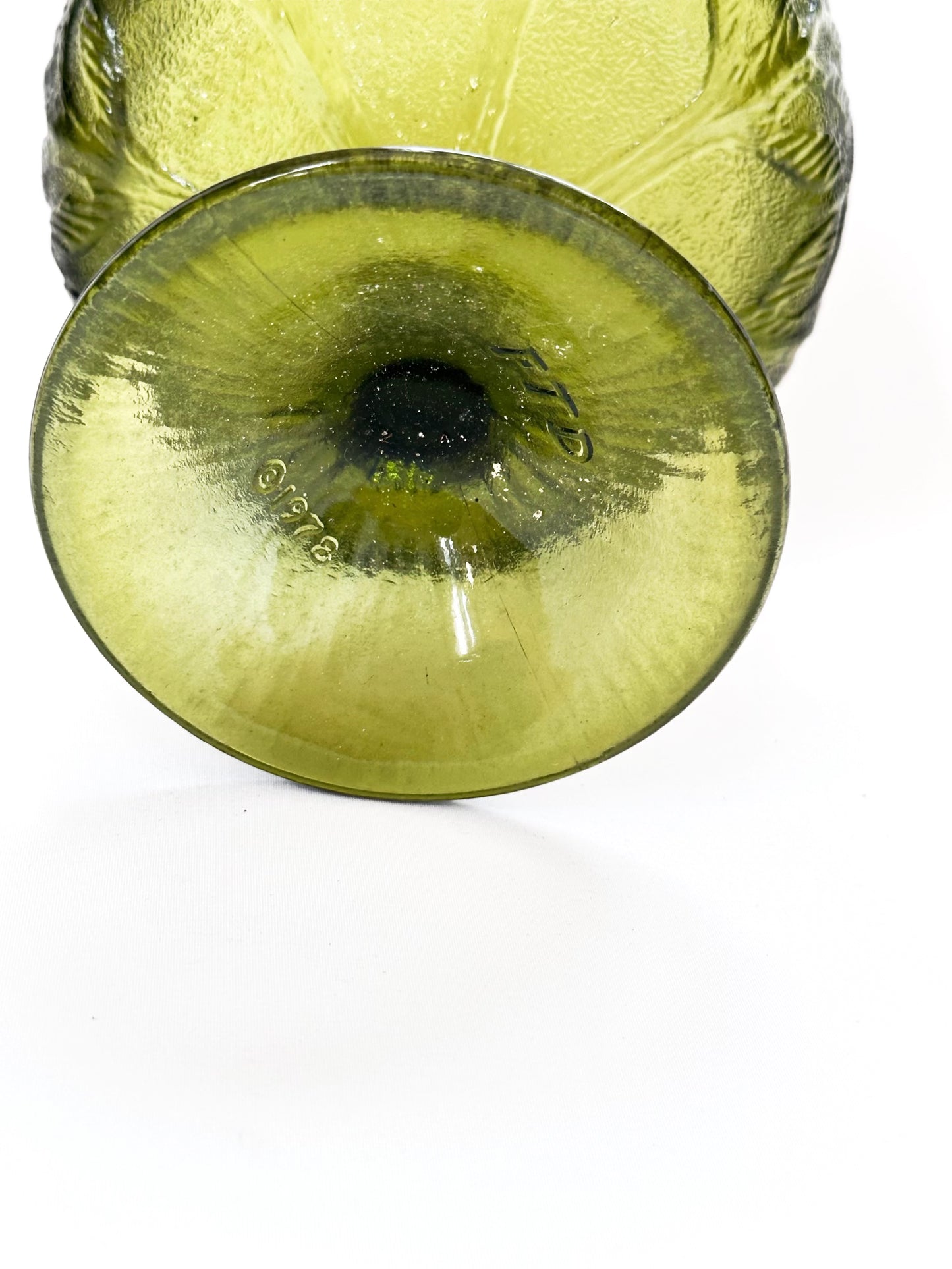 Green Glass Dish