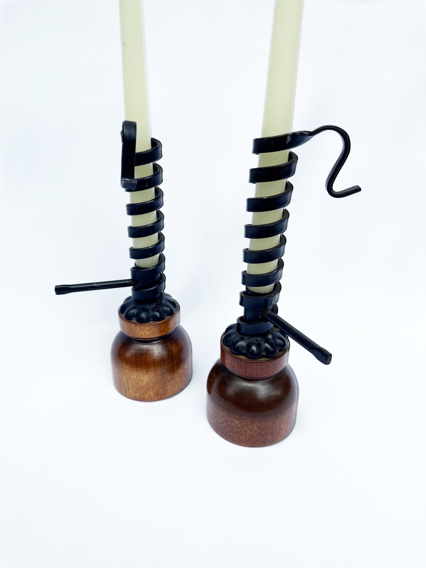 Metal & Wooden Candle Holders