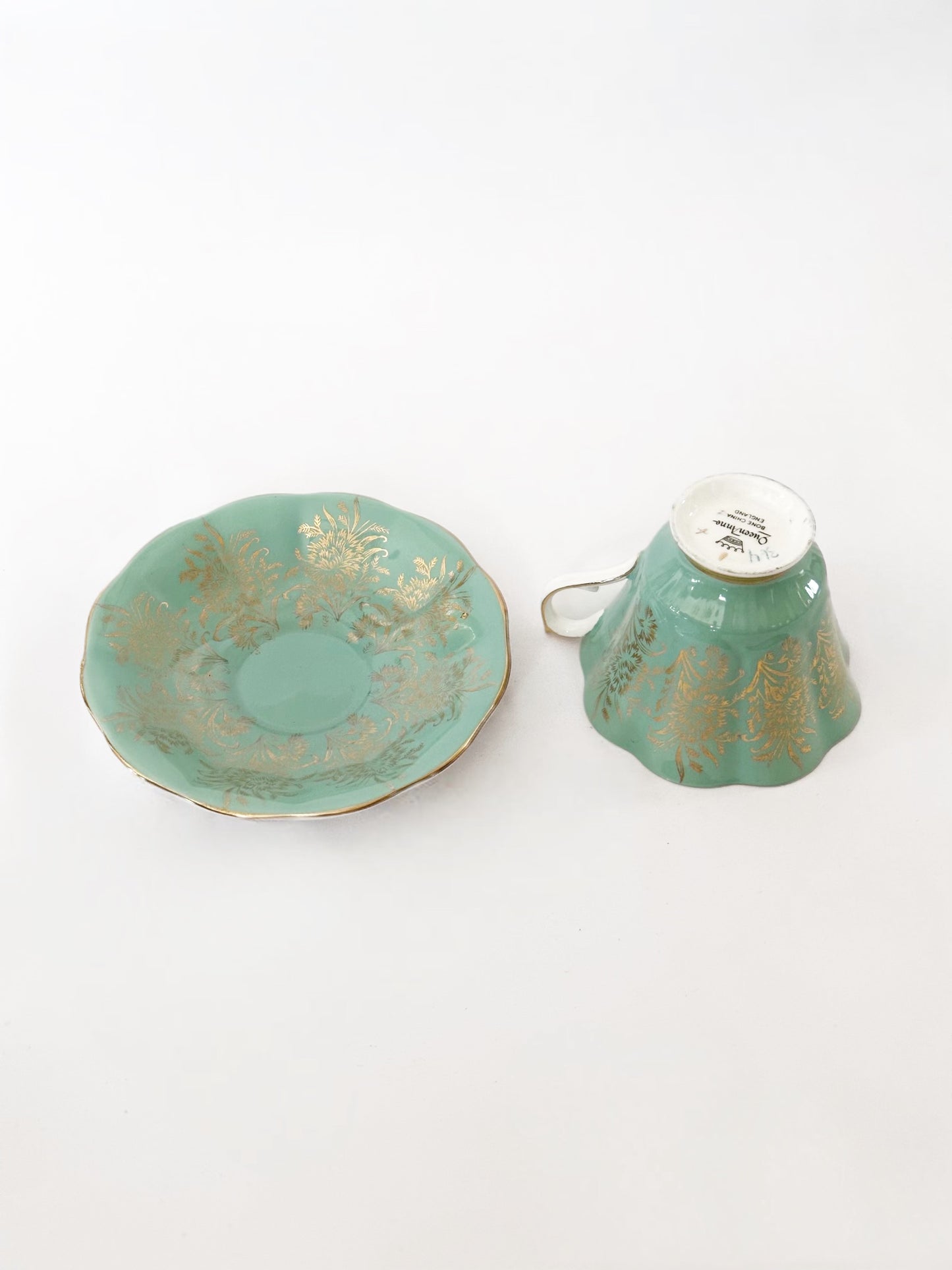 Blue Teacup & Saucer