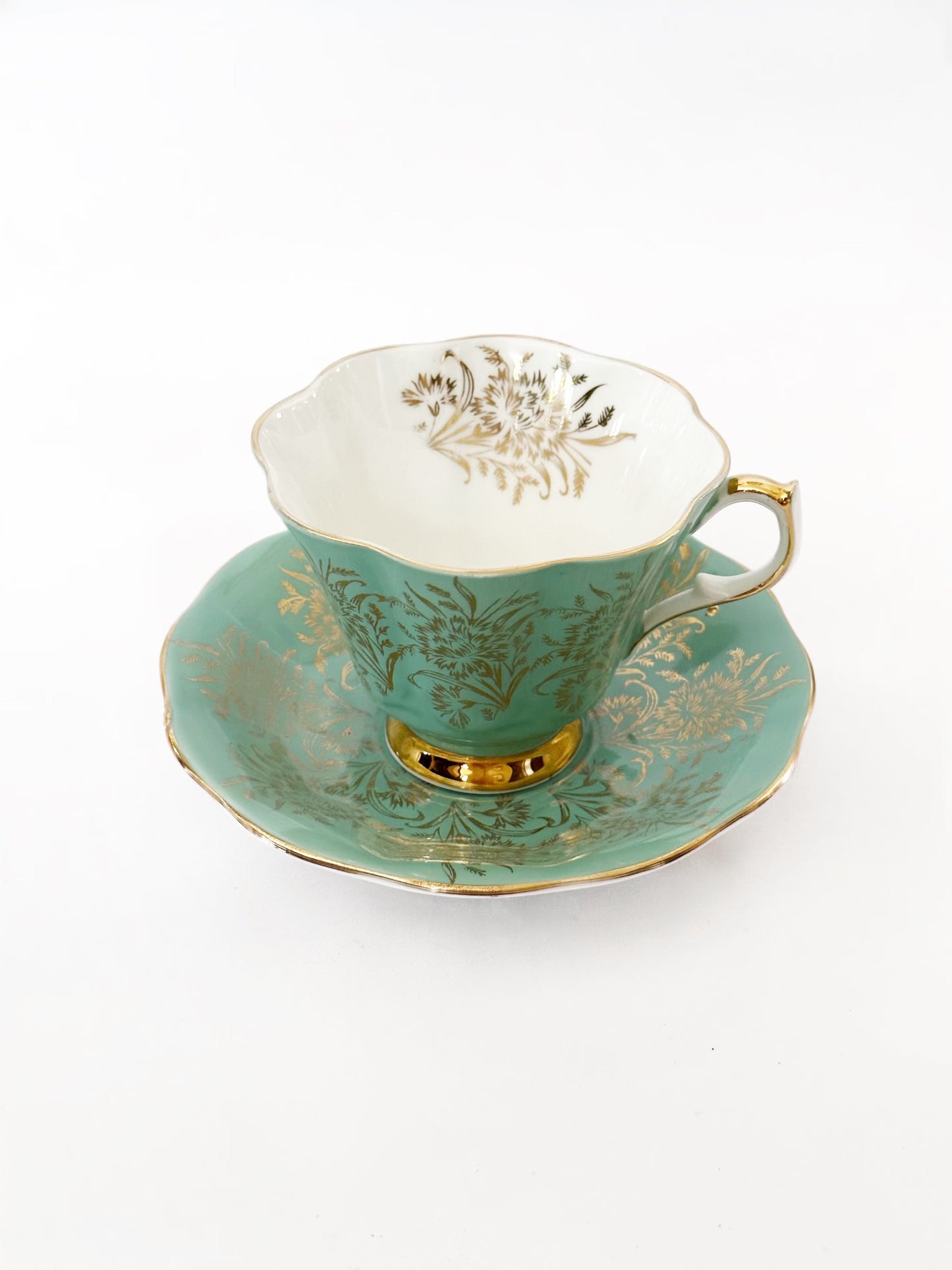 Blue Teacup & Saucer