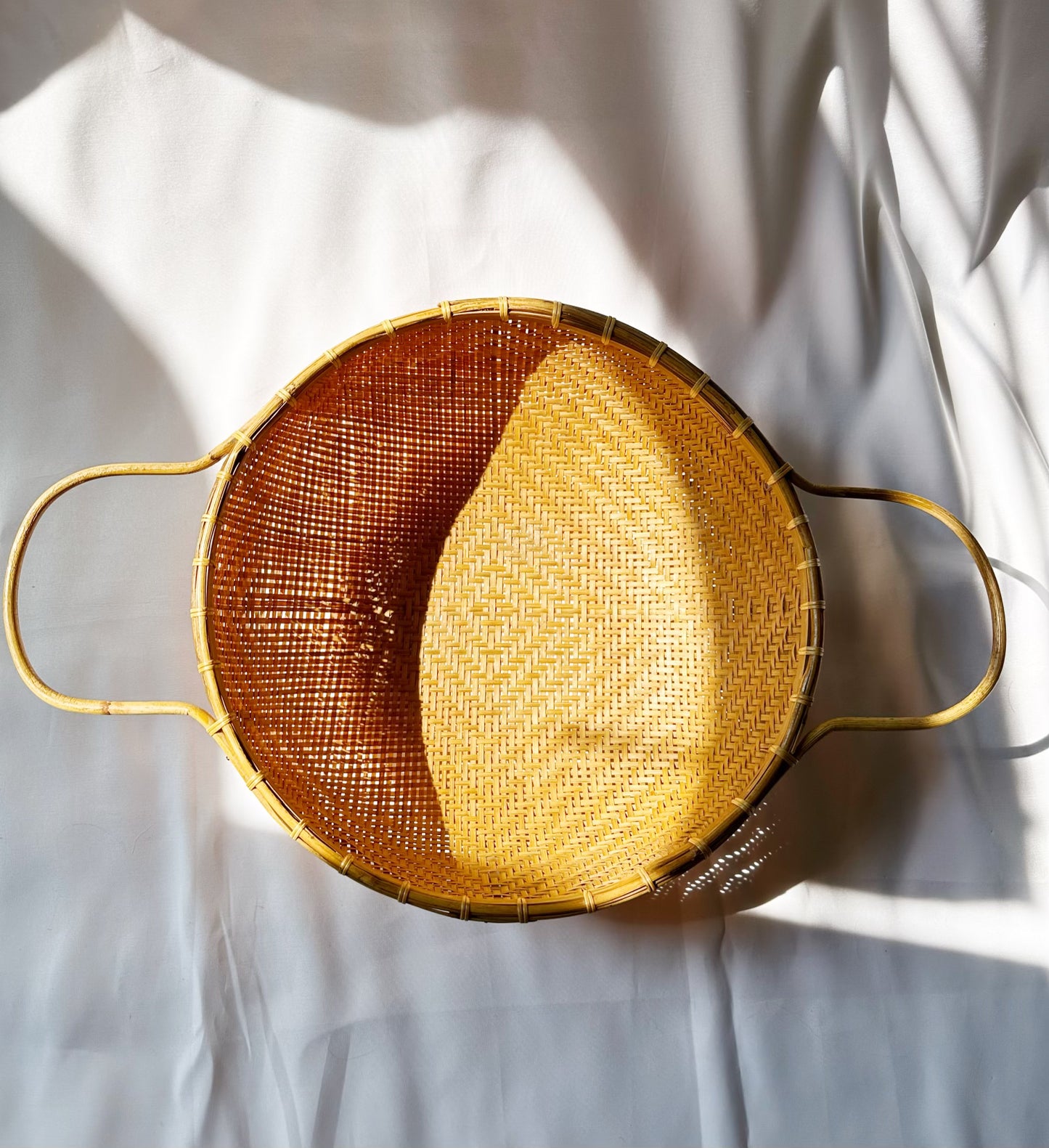 Wicker Basket With Handles