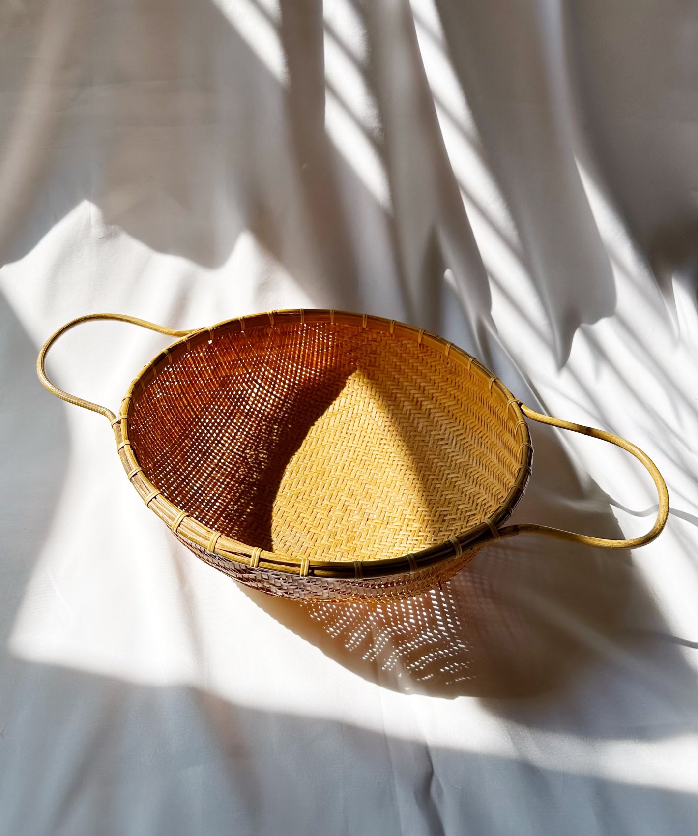 Wicker Basket With Handles