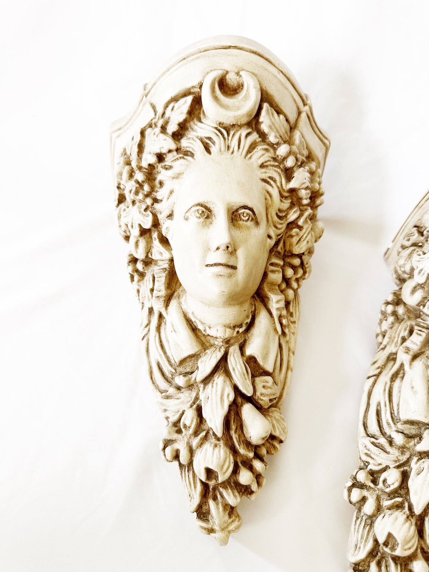 Neoclassical Maiden Wall Sconces