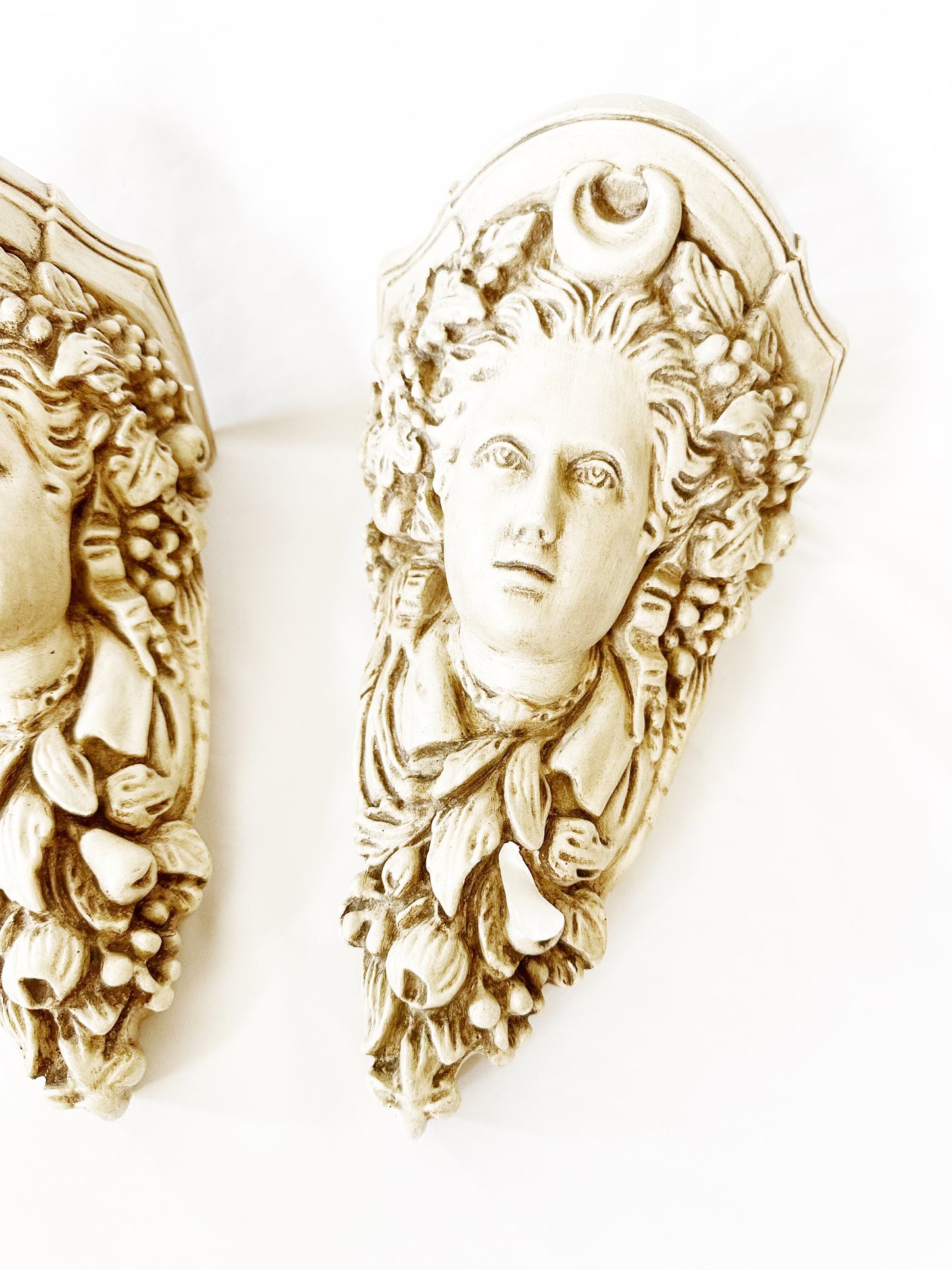 Neoclassical Maiden Wall Sconces