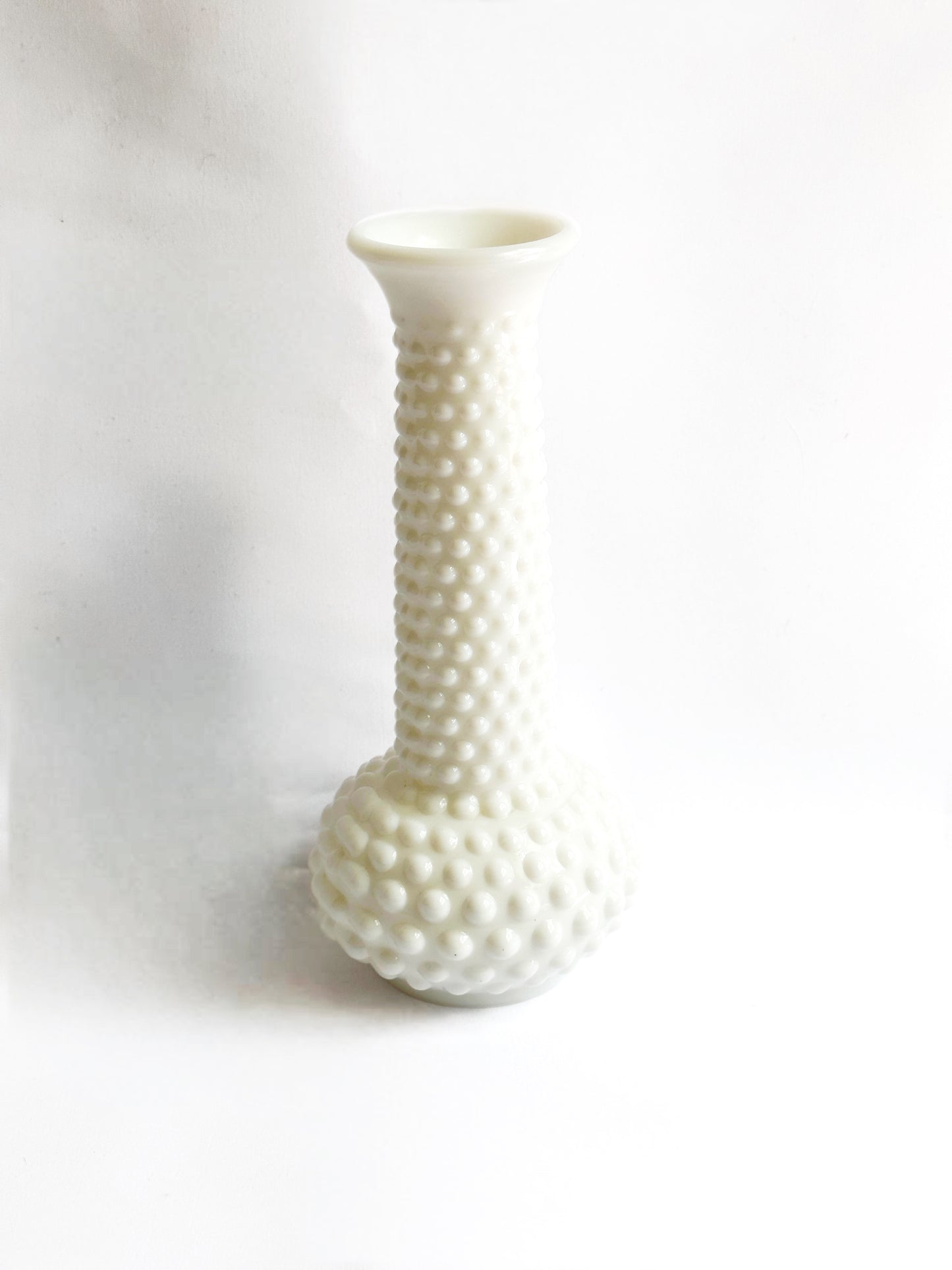 White Hobnail Vase