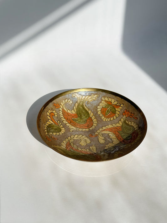 Decorated Brass Bowl