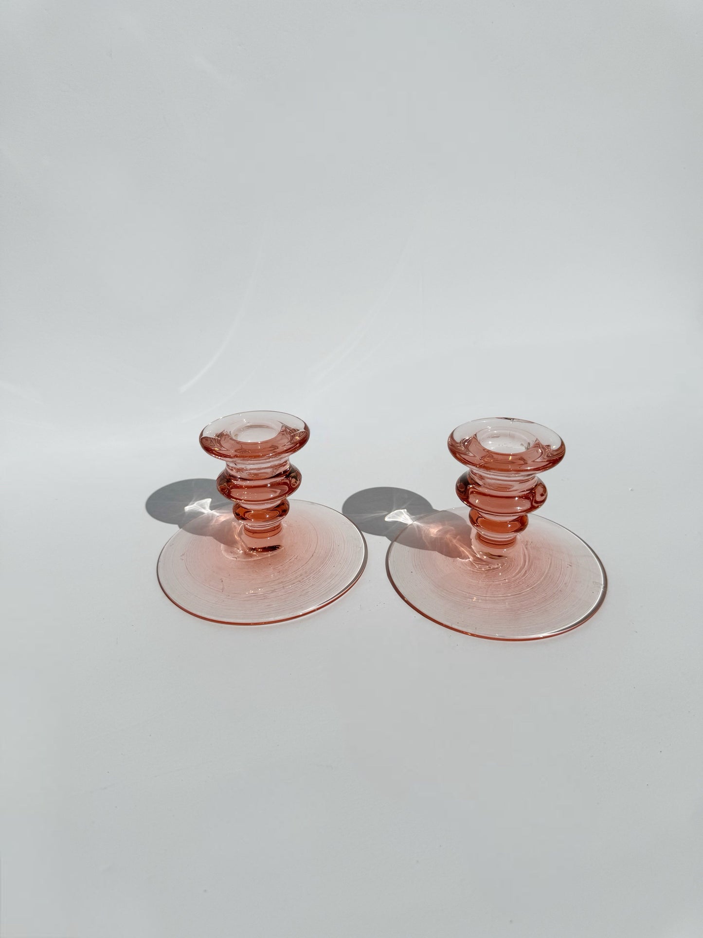 Pink Candleholders