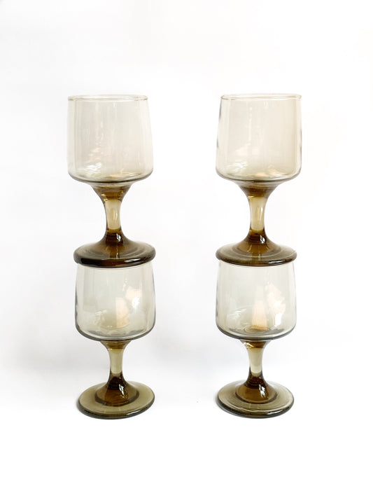 Brown Glassware Set