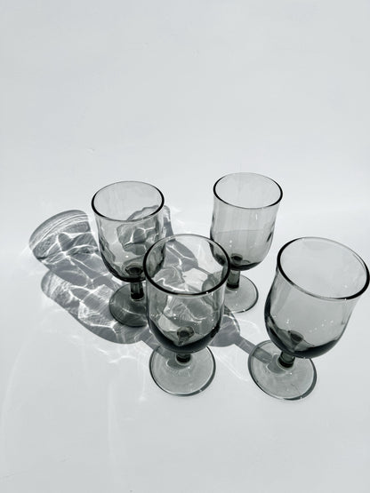 Smoke Gray Stemware