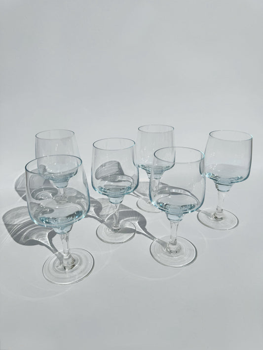 Blue Stemware