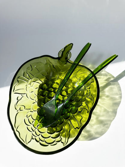 Glass Salad Bowl Set