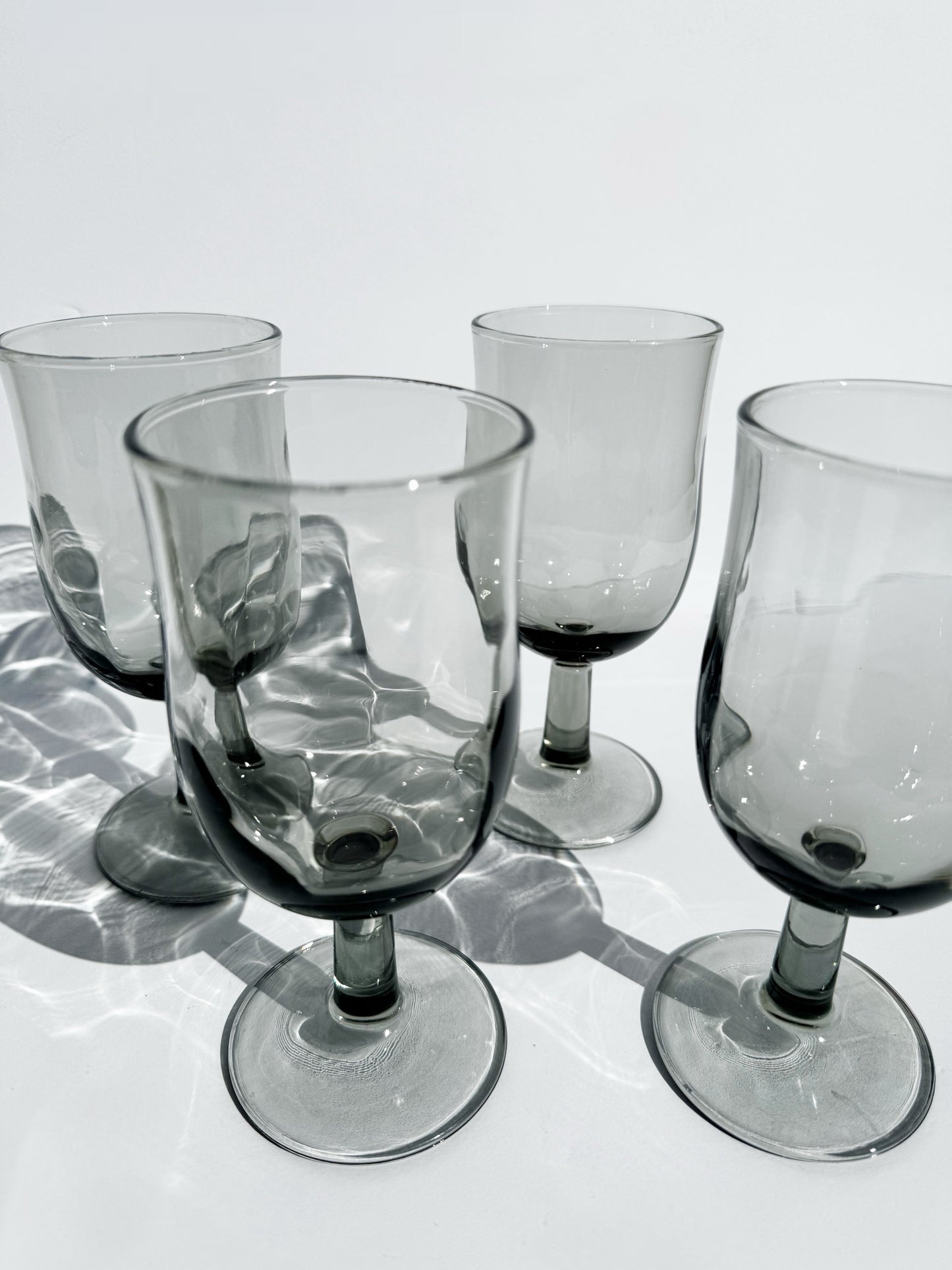 Smoke Gray Stemware