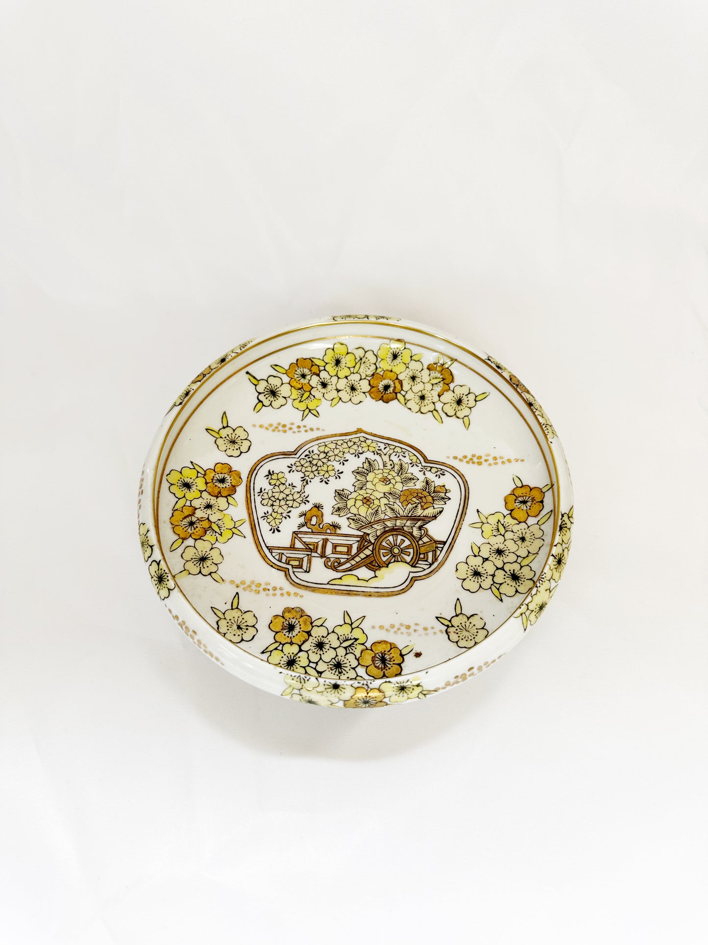 Hand Painted Floral Dish