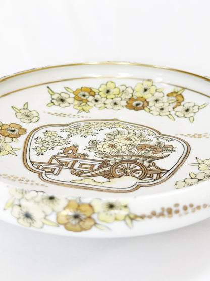 Hand Painted Floral Dish