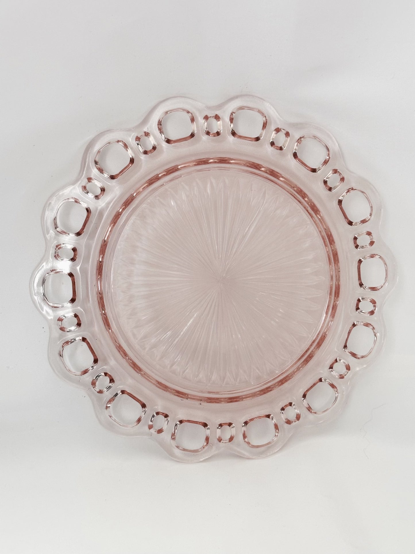 Pink Glass Plate