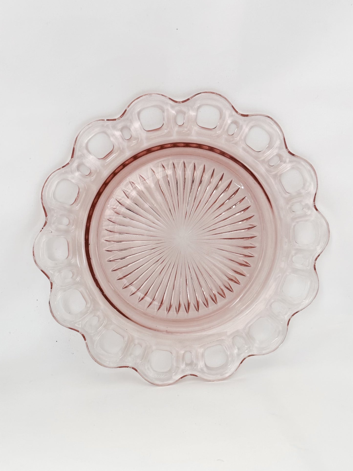Pink Glass Plate